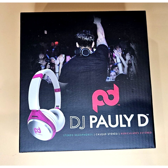DJ Pauly D Wired On-Ear Headphones Pearl White & Pink - SMS-PD-ON-002 SMS Audio - Picture 1 of 5